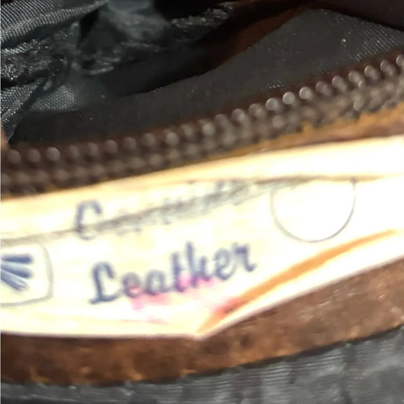 Vintage brown distressed leather backpack - Picture 6 of 6